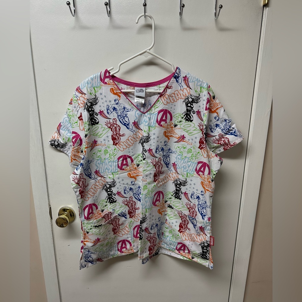 Women’s scrub top, excellent condition.